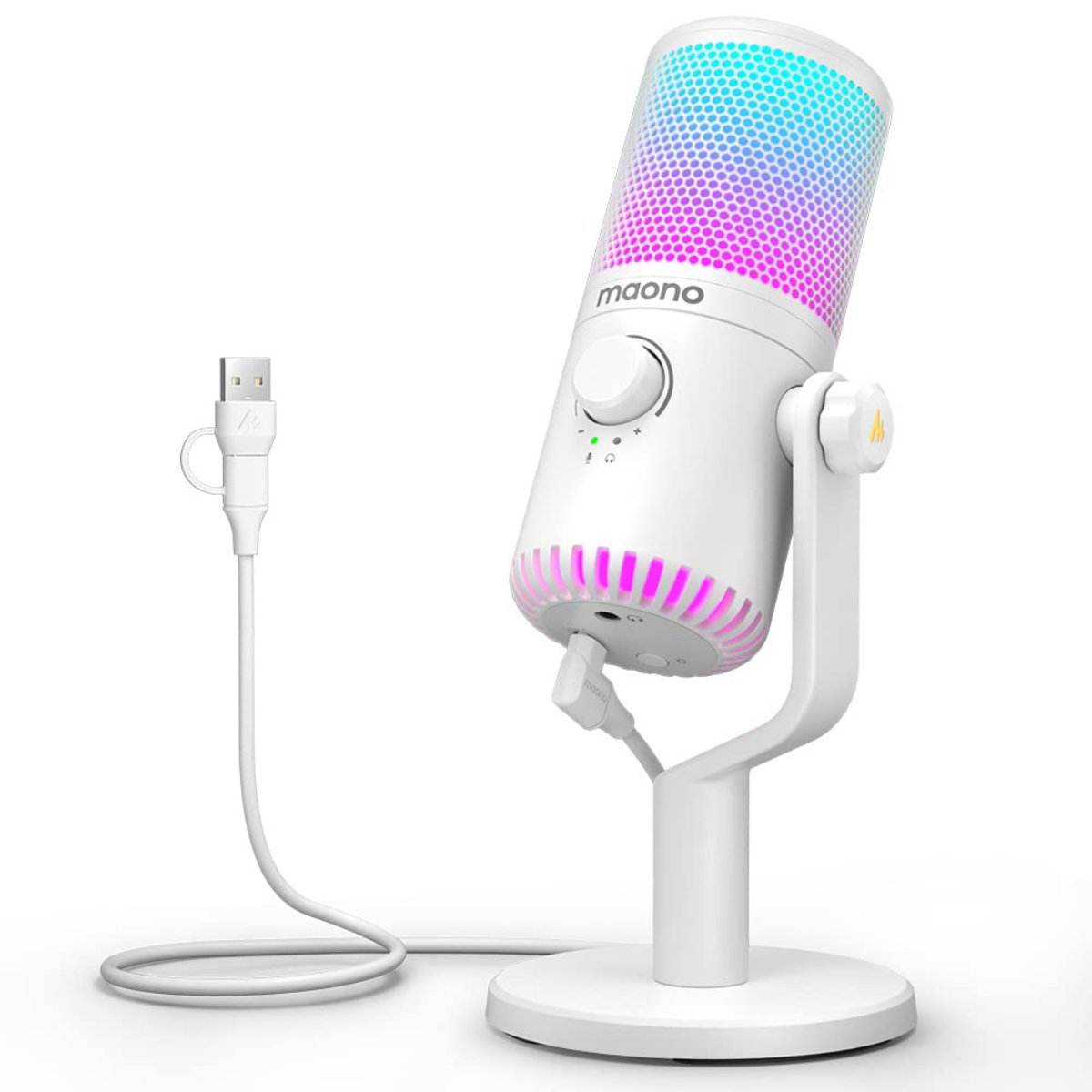 Микрофон Maono DM30RGB, White в Молдове - xstore.md photo