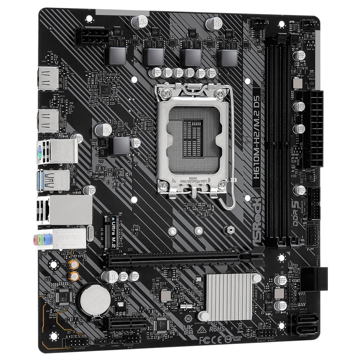 Материнская плата ASRock H610M-H2/M.2 D5 - xstore.md photo 1
