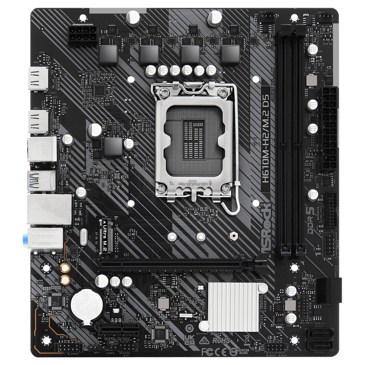 Материнская плата ASRock H610M-H2/M.2 D5 - xstore.md photo 0