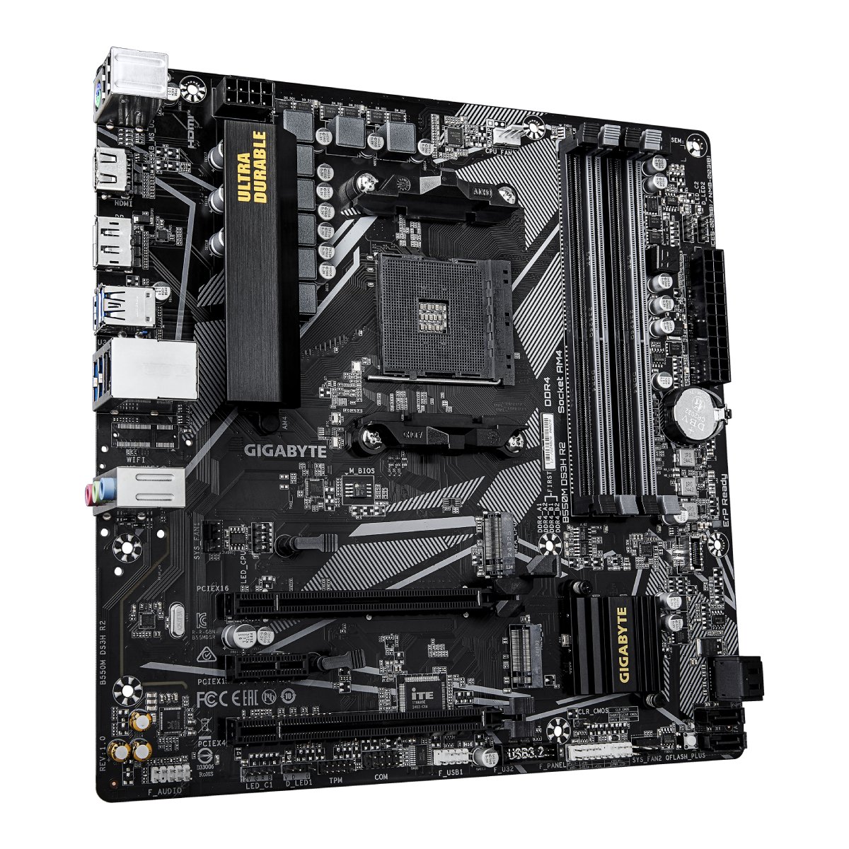 Материнская плата GIGABYTE B550M DS3H R2 - xstore.md photo 1