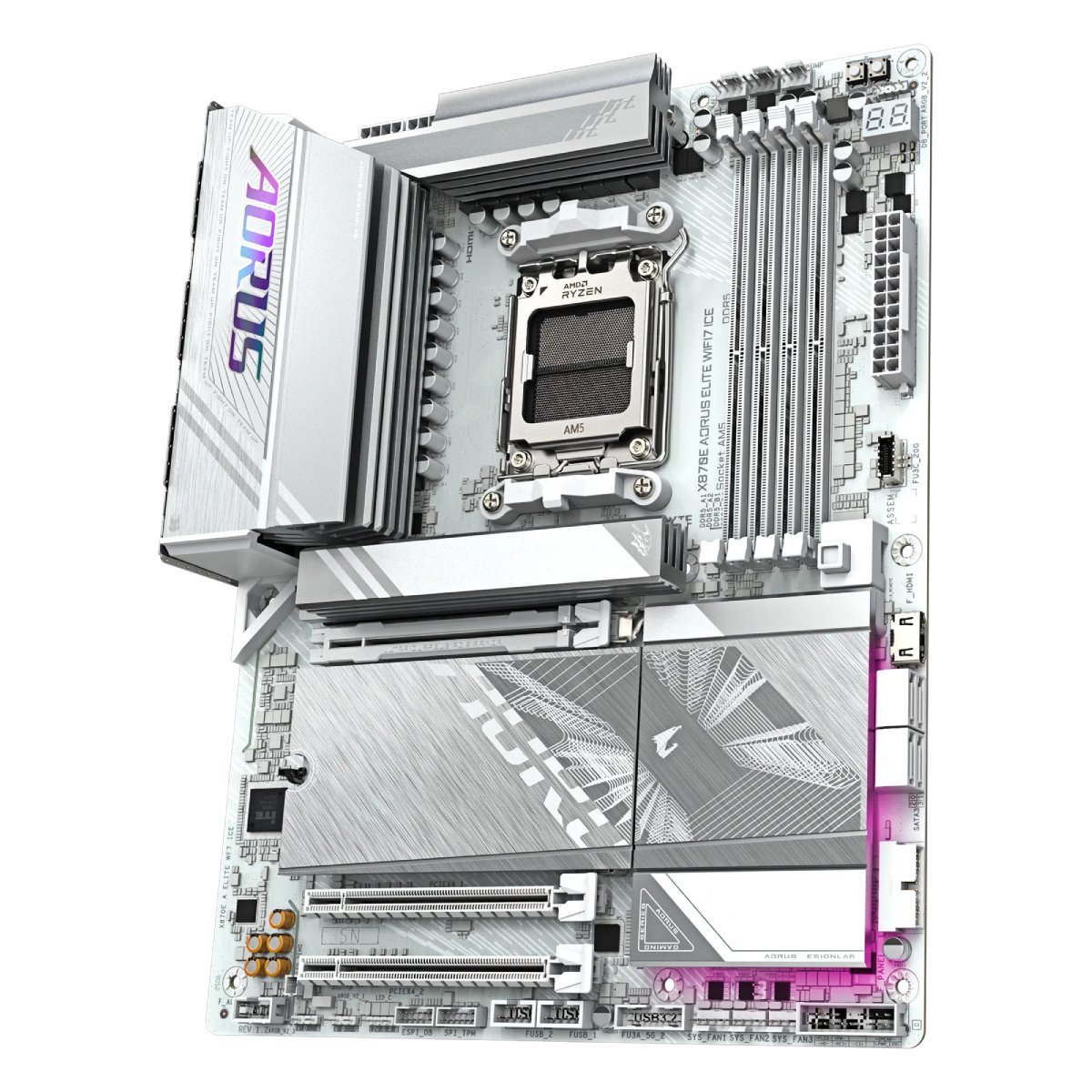 Placă de bază GIGABYTE X870E AORUS ELITE WIFI7 ICE - xstore.md photo 2