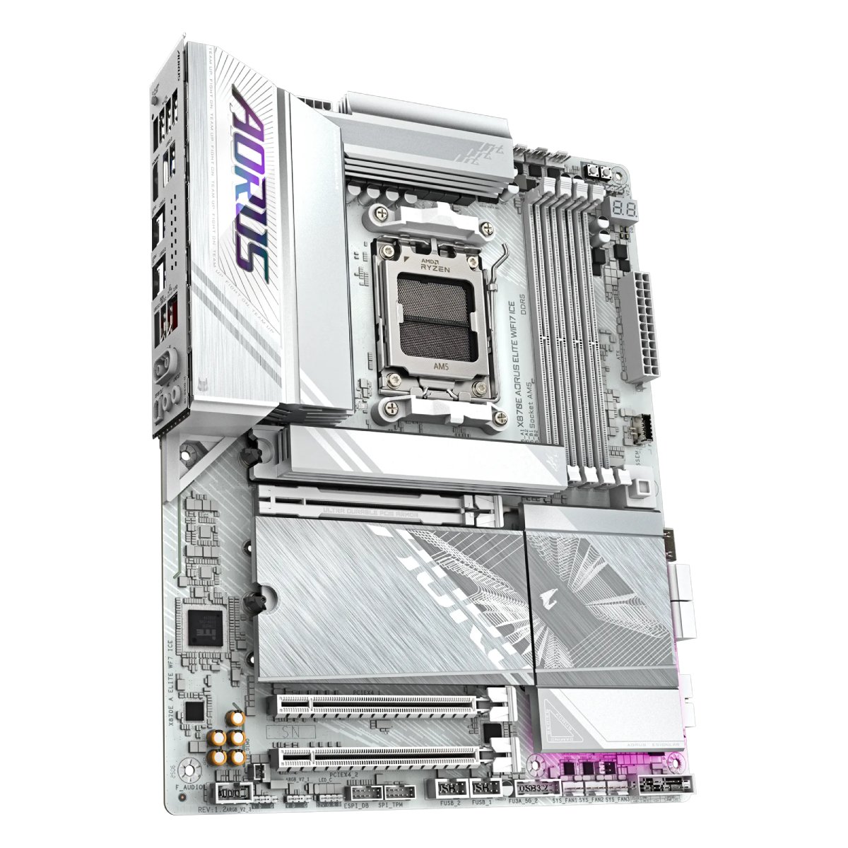 Placă de bază GIGABYTE X870E AORUS ELITE WIFI7 ICE - xstore.md photo 1