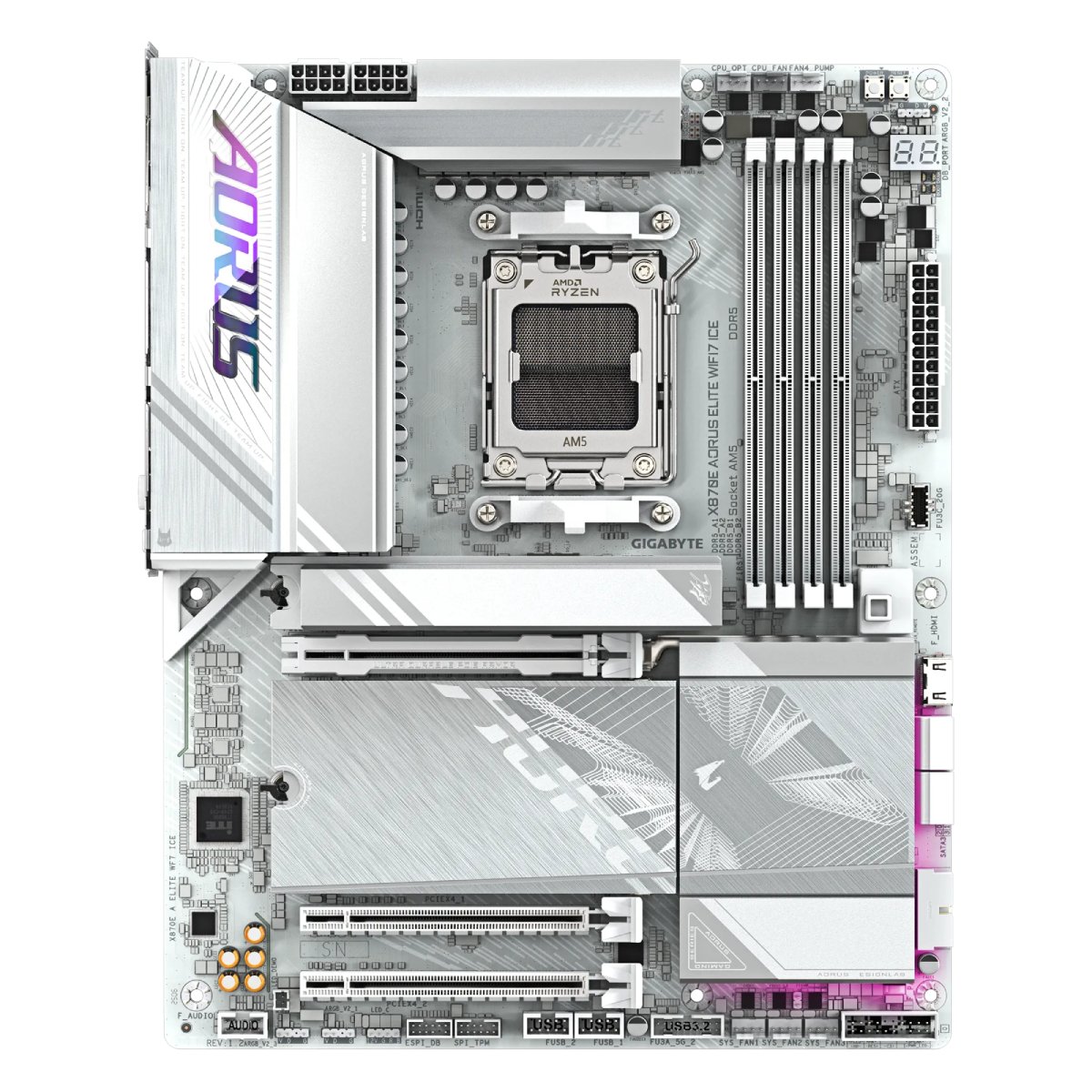 Placă de bază GIGABYTE X870E AORUS ELITE WIFI7 ICE - xstore.md photo 0