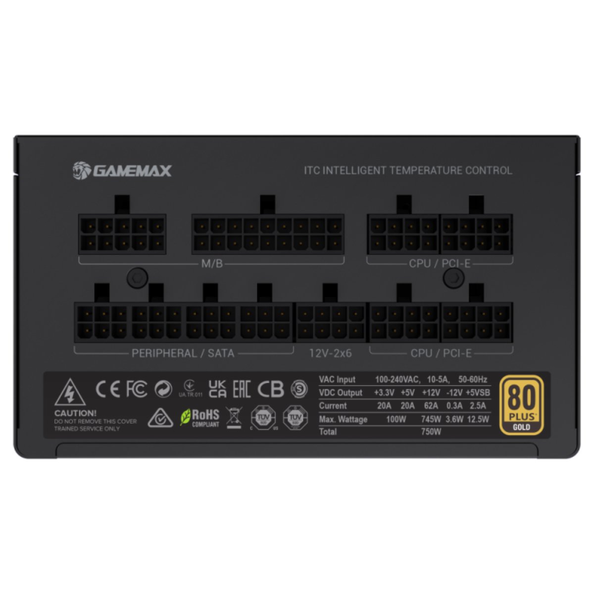 Sursă de alimentare PC Gamemax GX-750 PRO 750W - xstore.md photo 5
