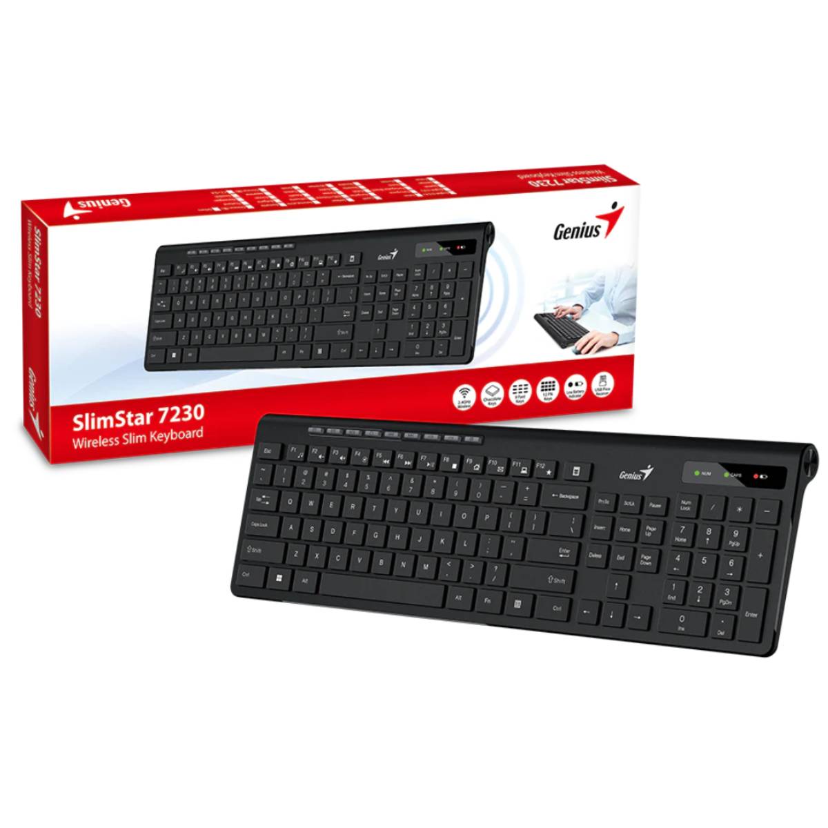 Tastatură fără fir Genius SlimStar 7230 - Cumpăra în Moldova | Xstore.md photo 3