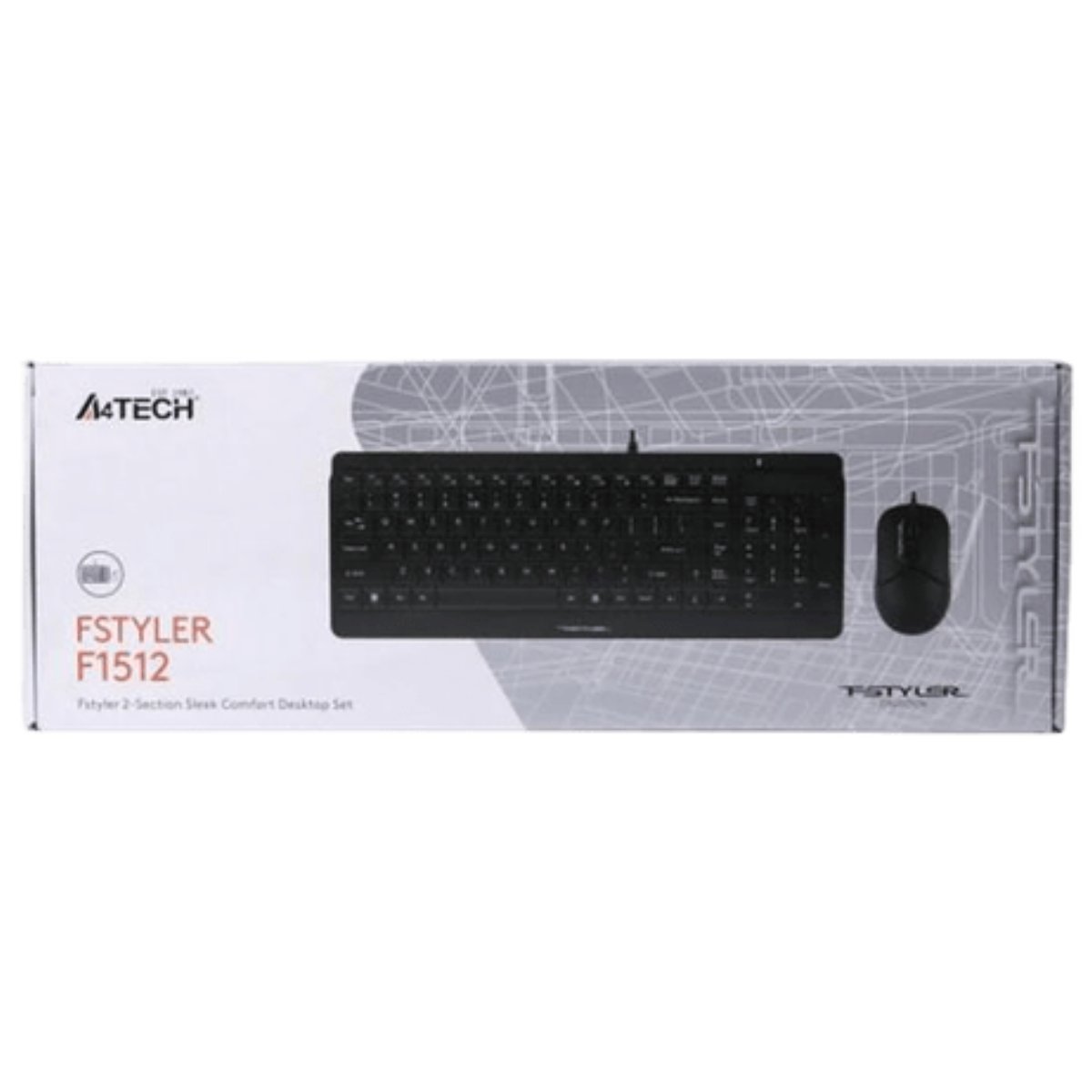 Tastatură + Mouse A4Tech F1512, Black în Moldova - xstore.md photo 1