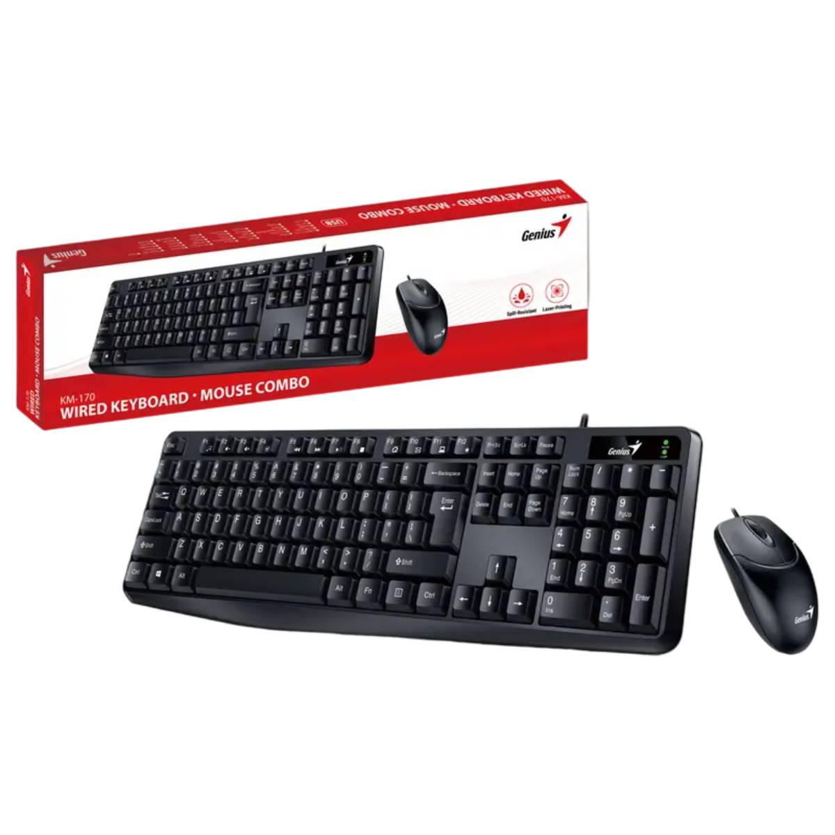 Tastatură și Mouse Genius KM-170 în Moldova - xstore.md photo 2