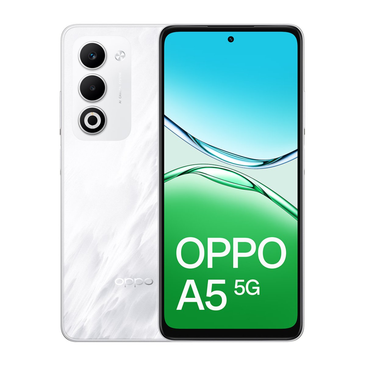 OPPO A5 4G – 6GB/128GB, Mist White - xstore.md photo