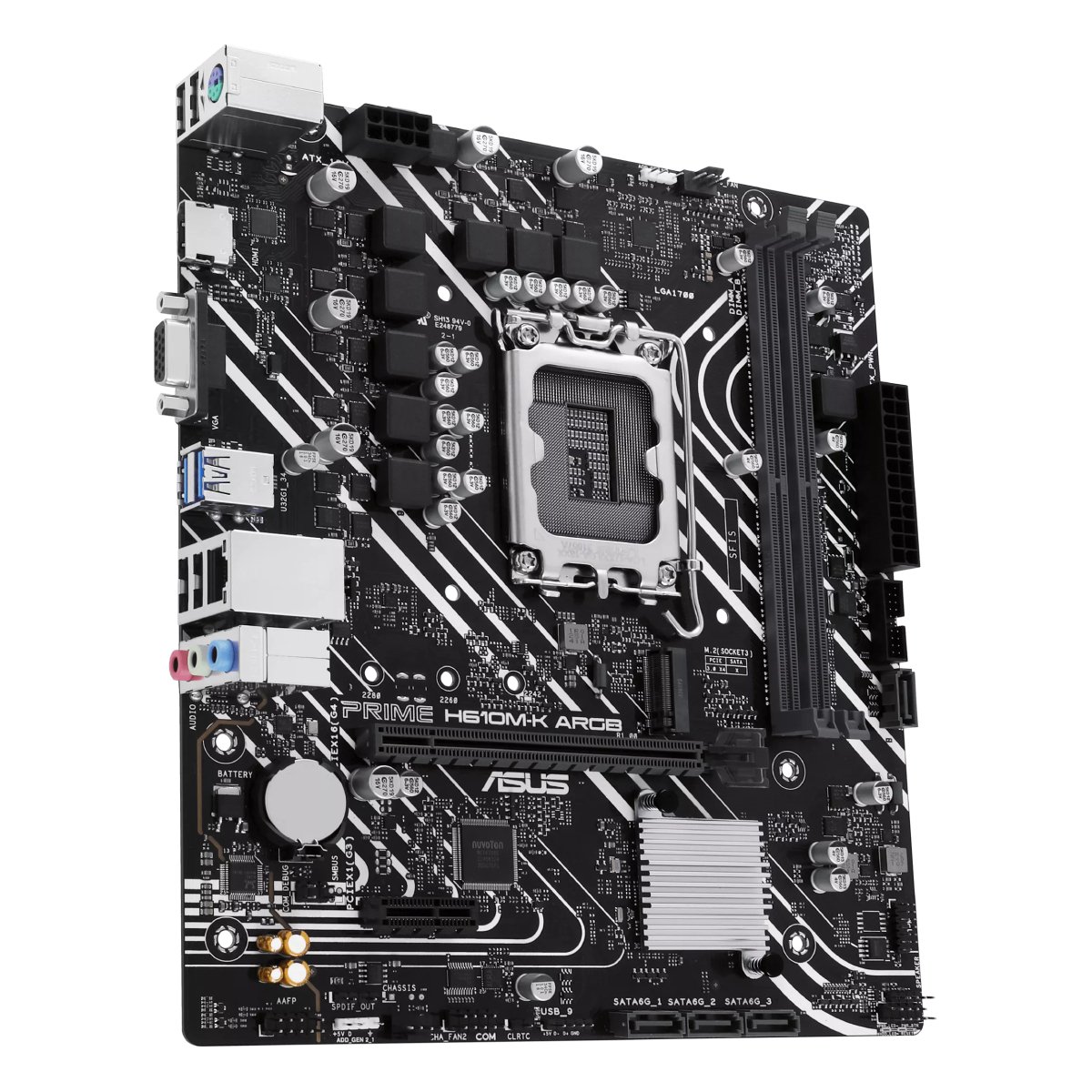 Placa de baza ASUS PRIME H610M-K ARGB în Moldova - xstore.md photo 2