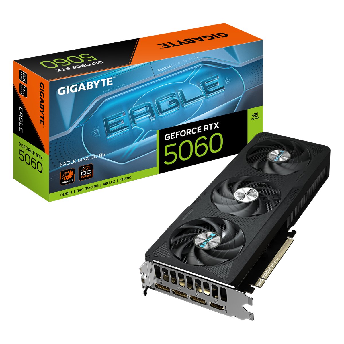 Видеокарта GIGABYTE GeForce RTX 5060 EAGLE MAX OC 8G - xstore.md photo