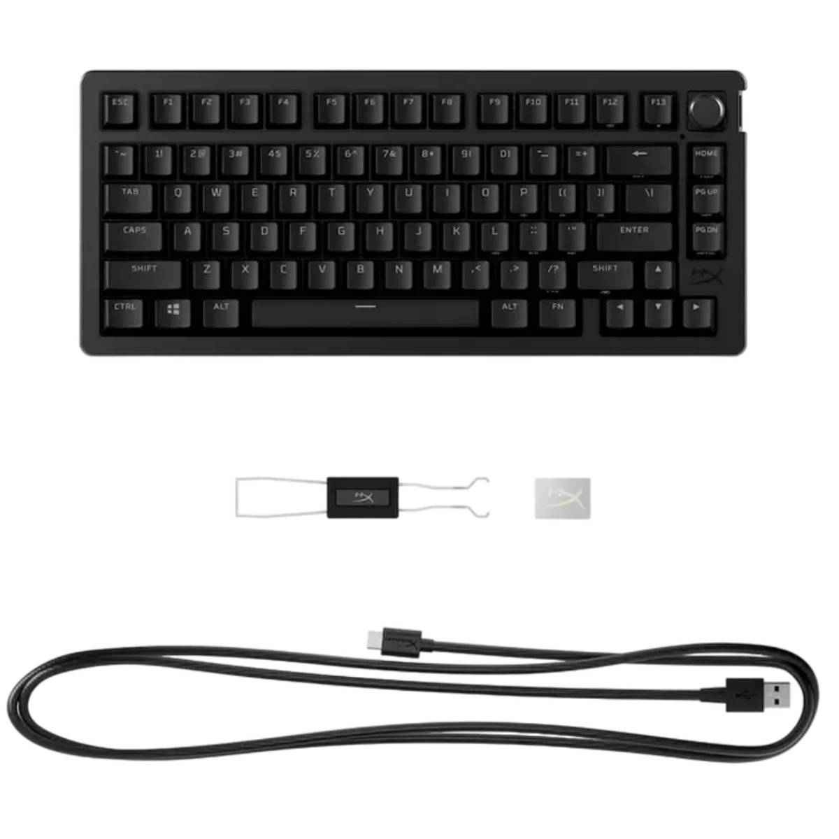 Беспроводная клавиатура HyperX Alloy Rise 75, Black в Молдове - xstore.md photo 2