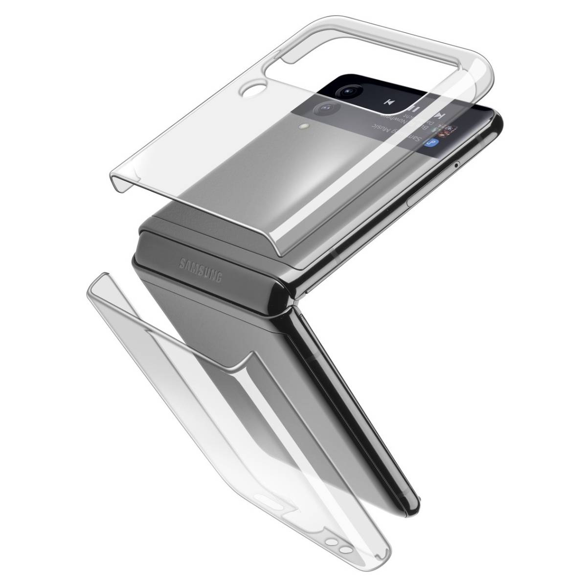 Husă Cellular Clear Case Samsung Galaxy Z Flip 4, Transparent - xstore.md photo