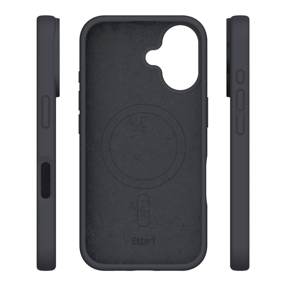Чехол Etteri Silicone MagSafe Apple iPhone 16 Plus, Black - xstore.md photo 4
