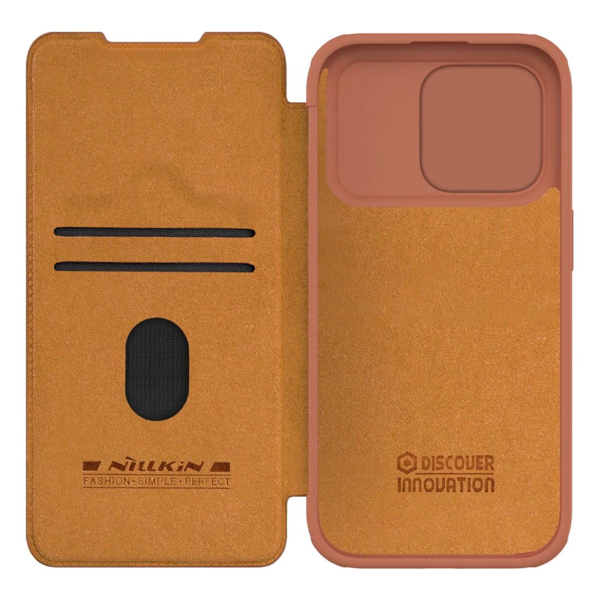 Husă Nillkin Qin Pro Apple iPhone 15 Pro Max, Brown - xstore.md photo 4