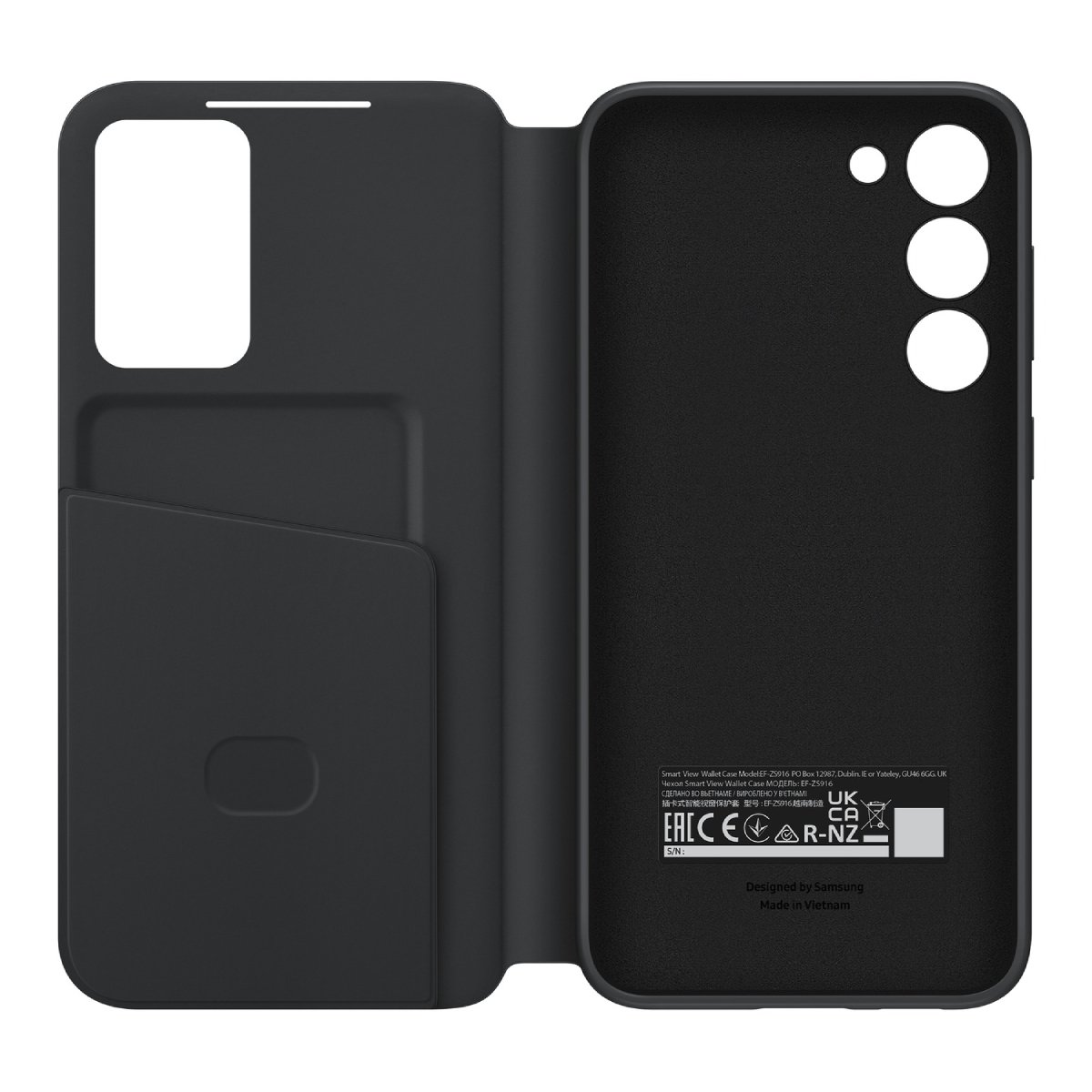 Husă Samsung Smart View Wallet Case Galaxy S23+, Black - xstore.md photo 2