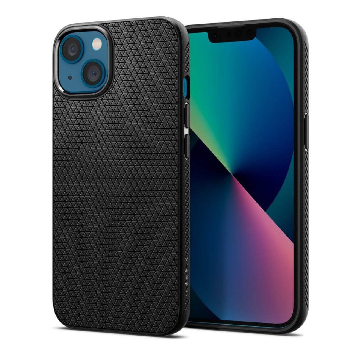 Husă Spigen Liquid Air Apple iPhone 13, Black - xstore.md photo