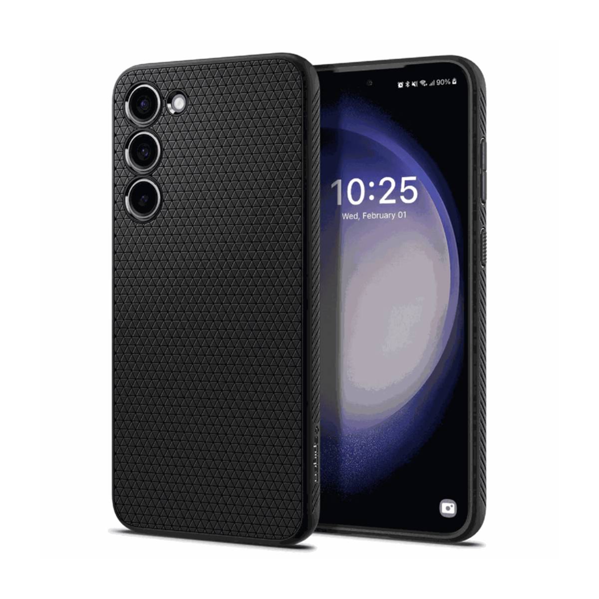 Husă Spigen Liquid Air Samsung Galaxy S23+, Matte Black - xstore.md photo 0