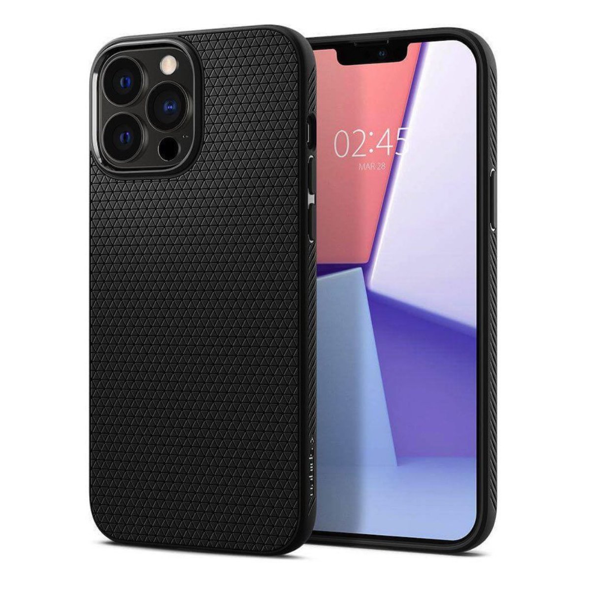Husă Spigen Liquid Apple iPhone 13 Pro, Black - xstore.md photo