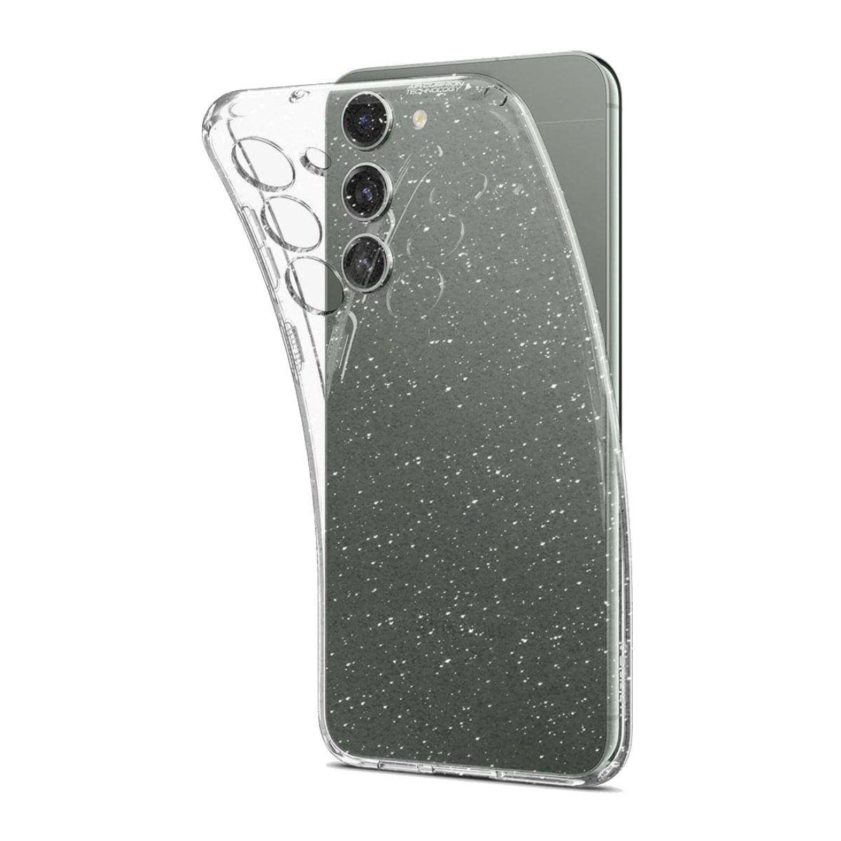 Чехол Spigen Liquid Crystal Glitter Samsung Galaxy S23, Прозрачный - xstore.md photo 0