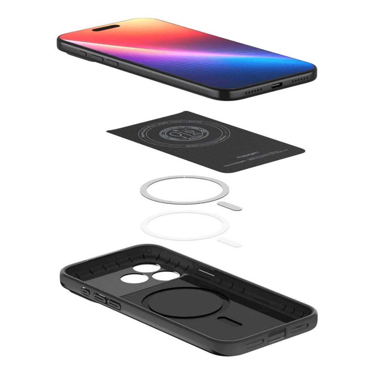 Чехол Spigen Thin Fit Magsafe Apple iPhone 17 Pro, Black - xstore.md photo 6
