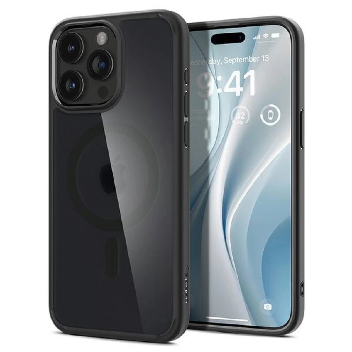 Чехол Spigen Ultra Hybrid Magsafe Apple iPhone 15 Pro, Black - xstore.md photo