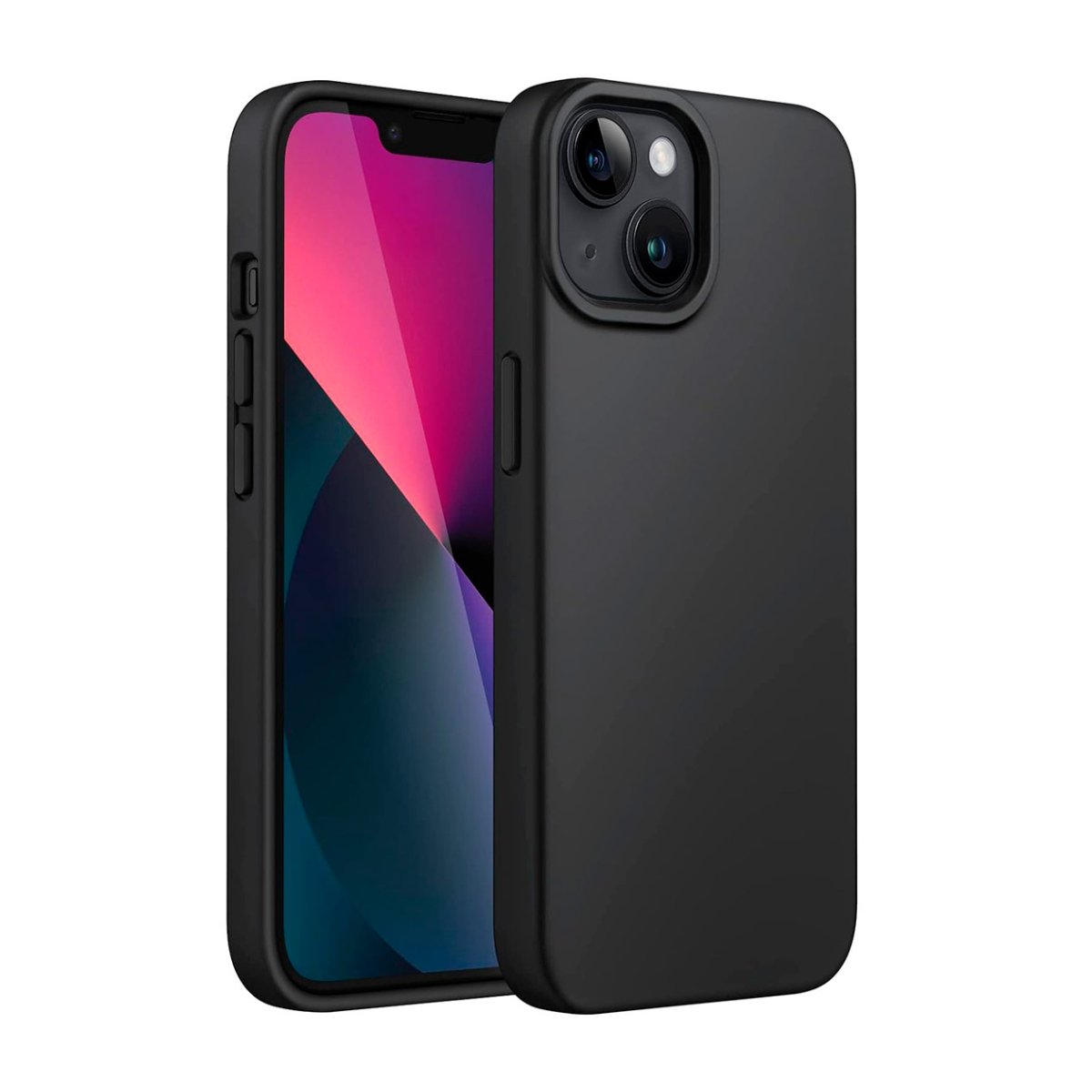Чехол WOO Liquid Silicone Apple iPhone 13, Black - xstore.md photo