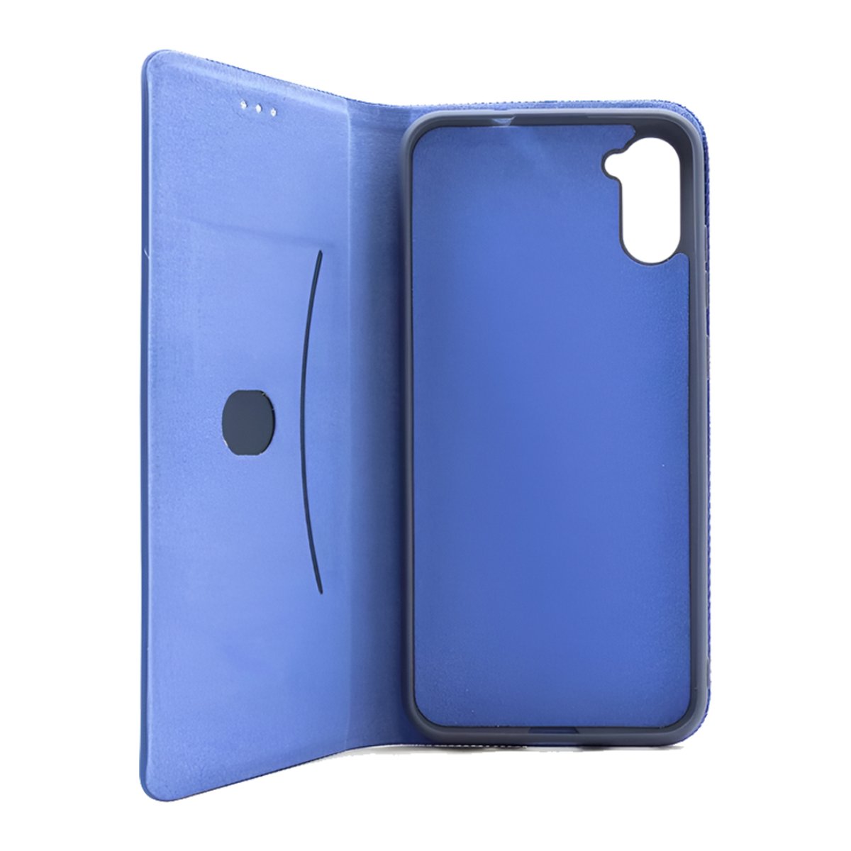 Husă WOO Shell Flip Nylon Oppo Reno 13 F/13FS, Blue - xstore.md photo 1