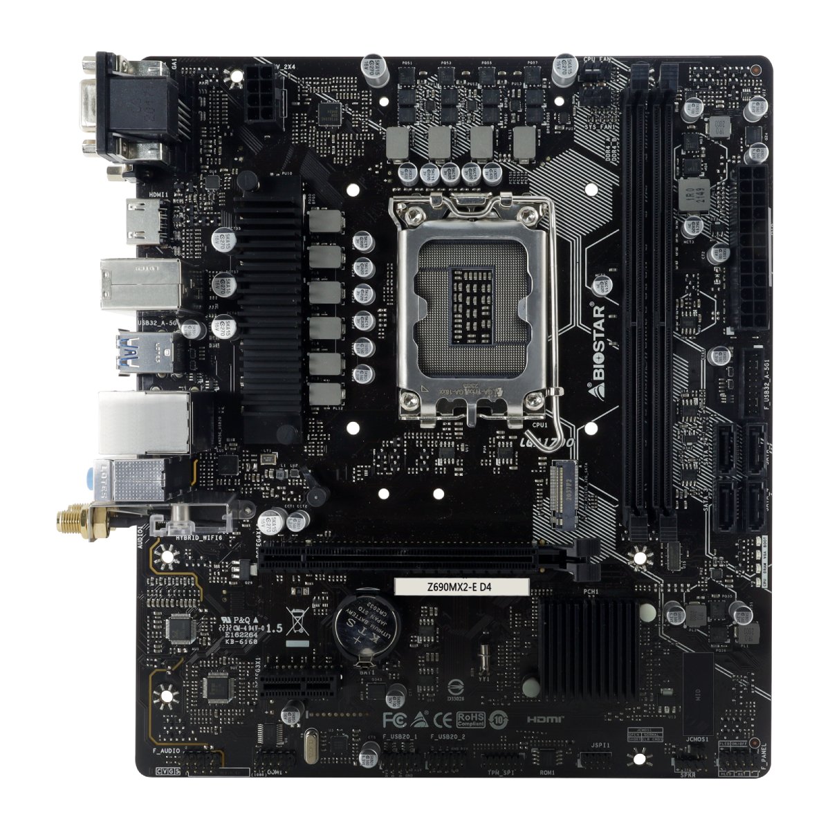 Материнская плата BIOSTAR Z690MX2-E D4 в Молдове - xstore.md photo 0