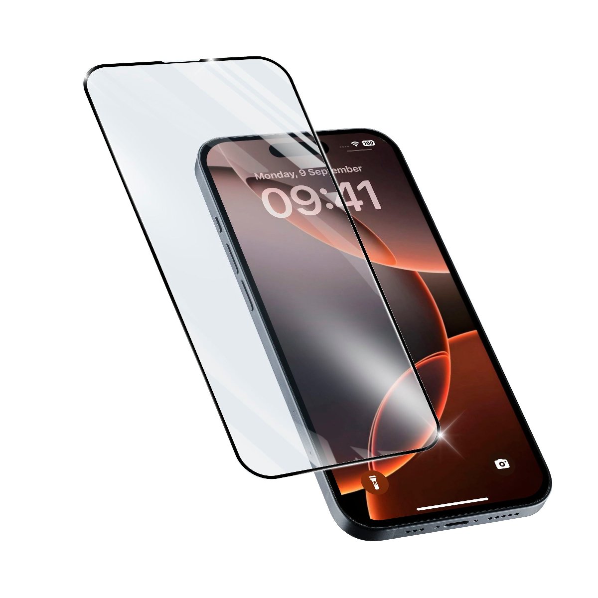 Защитное стекло Cellularline Impact Glass Capsule Apple iPhone 16 Pro, Black в Молдове - xstore.md photo