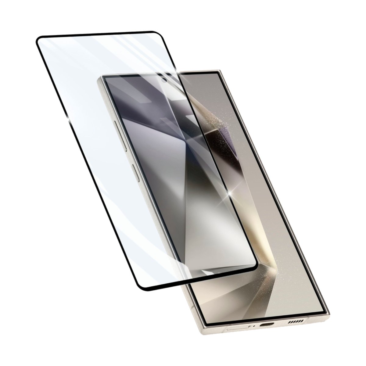 Защитное стекло Cellularline Impact Glass Capsule Samsung Galaxy S25 Ultra, Black в Молдове - xstore.md photo