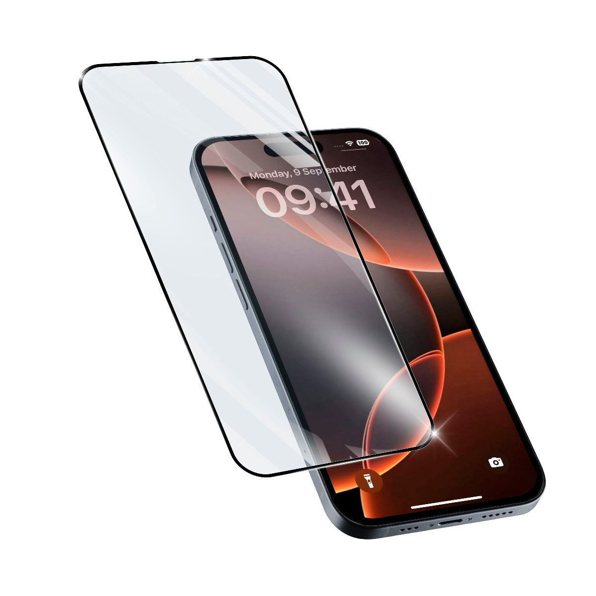 Защитное стекло Cellularline Impact Glass Capsule Apple iPhone 16 Pro Max, Black В Молдове - xstore.md photo 0
