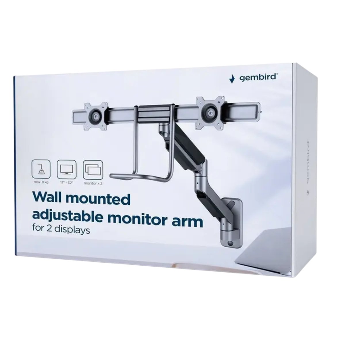 Кронштейн для монитора Gembird MA-WA2-02 в Молдове - xstore.md photo 7