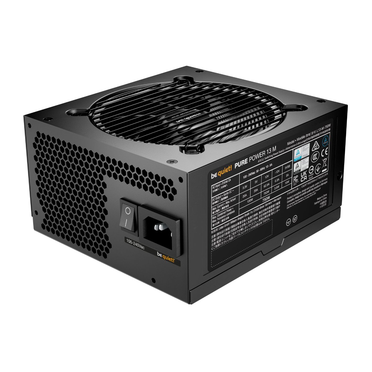 Блок питания be quiet! Pure Power 13 M 750W - xstore.md photo 1