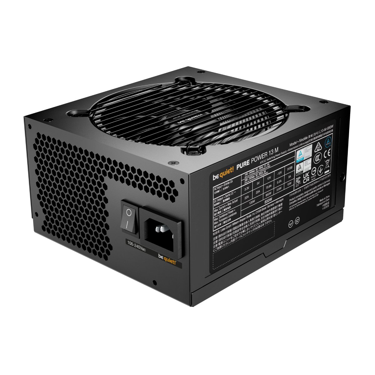 Блок питания be quiet! Pure Power 13 M 850W - xstore.md photo 1