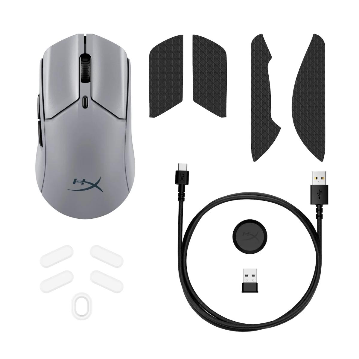 Wireless Mouse HyperX Pulsefire Haste 2 Pro, Gray în Moldova - xstore.md photo 6
