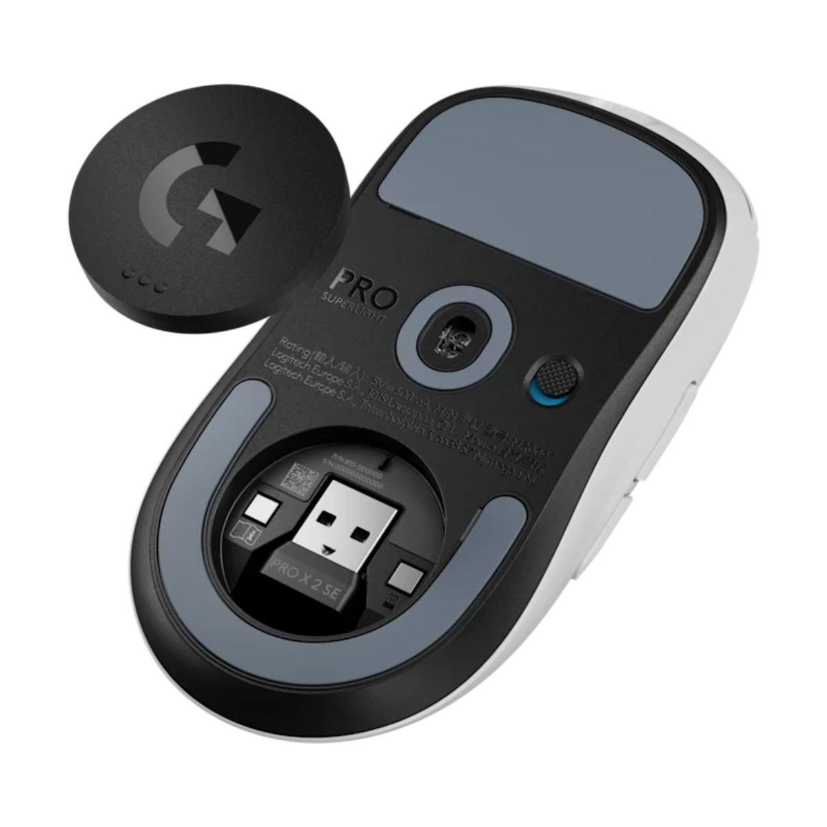 Wireless Mouse Logitech PRO X Superlight 2 SE, White în Moldova - xstore.md photo 4