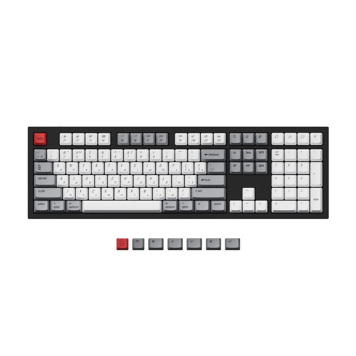 Butoane Keychron JM-189, White-Grey în Moldova - xstore.md photo