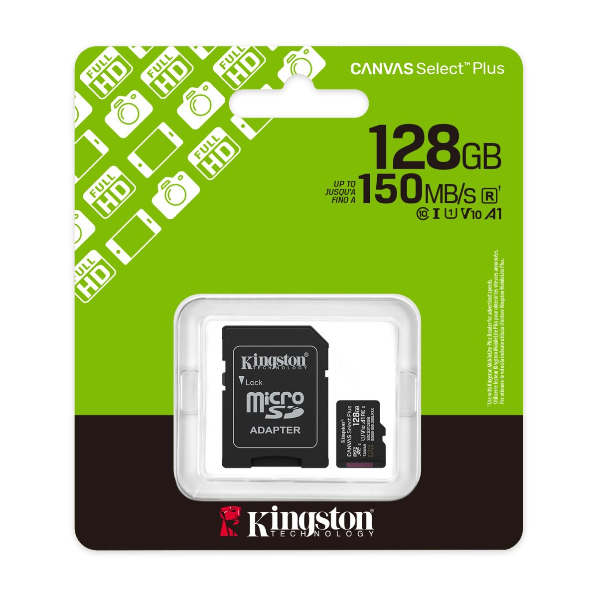 Карта MicroSD Kingston Canvas Select Plus 128GB в Молдове - xstore.md photo 1