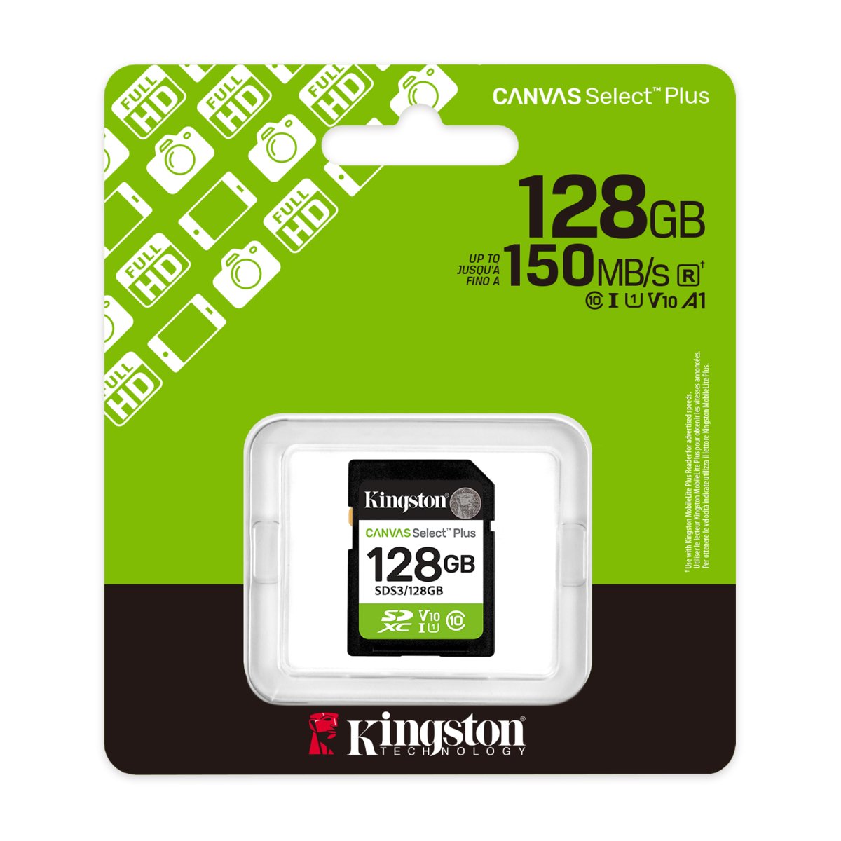 Card SD Kingston Canvas Select Plus 128GB în Moldova - xstore.md photo 1