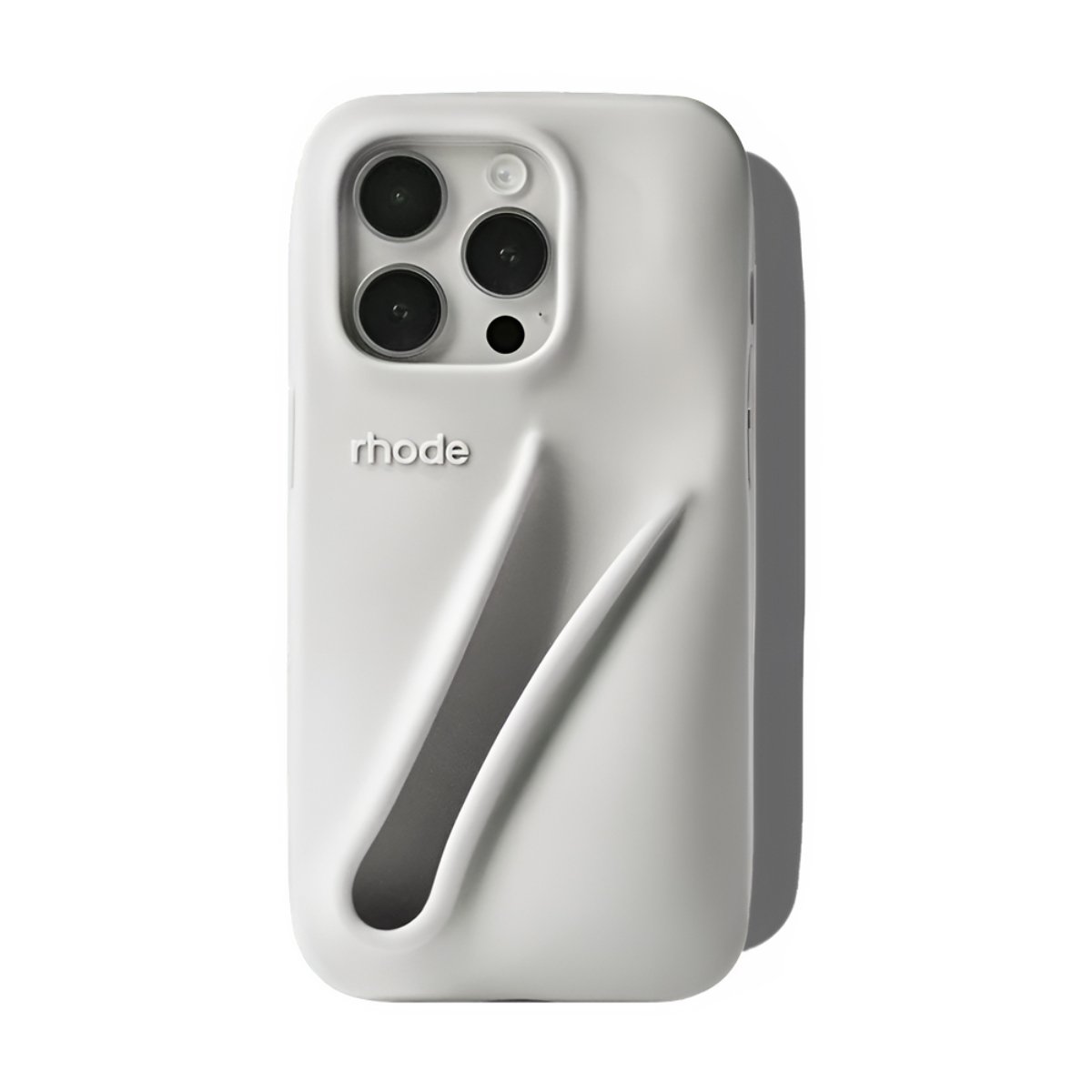 Husă Rhode Lip Apple iPhone 16 Pro Max, Grey - xstore.md photo