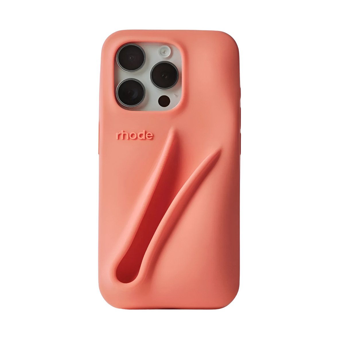 Husă Rhode Lip Apple iPhone 16 Pro, Orange - xstore.md photo