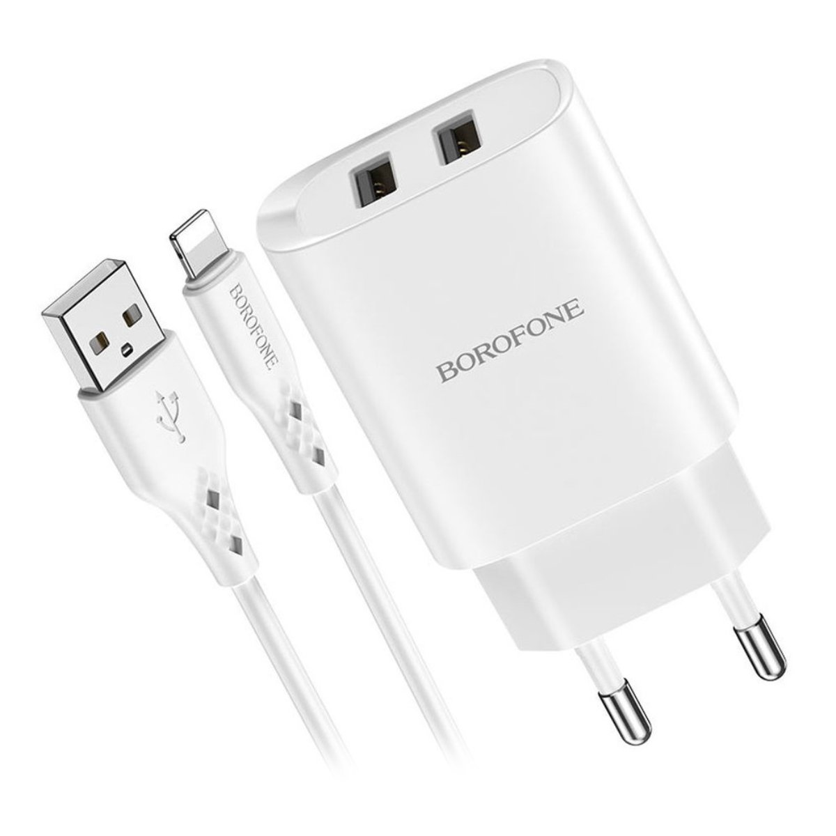 Зарядное устройство Borofone BOWACHLCBN2WH в Молдове - xstore.md photo 0