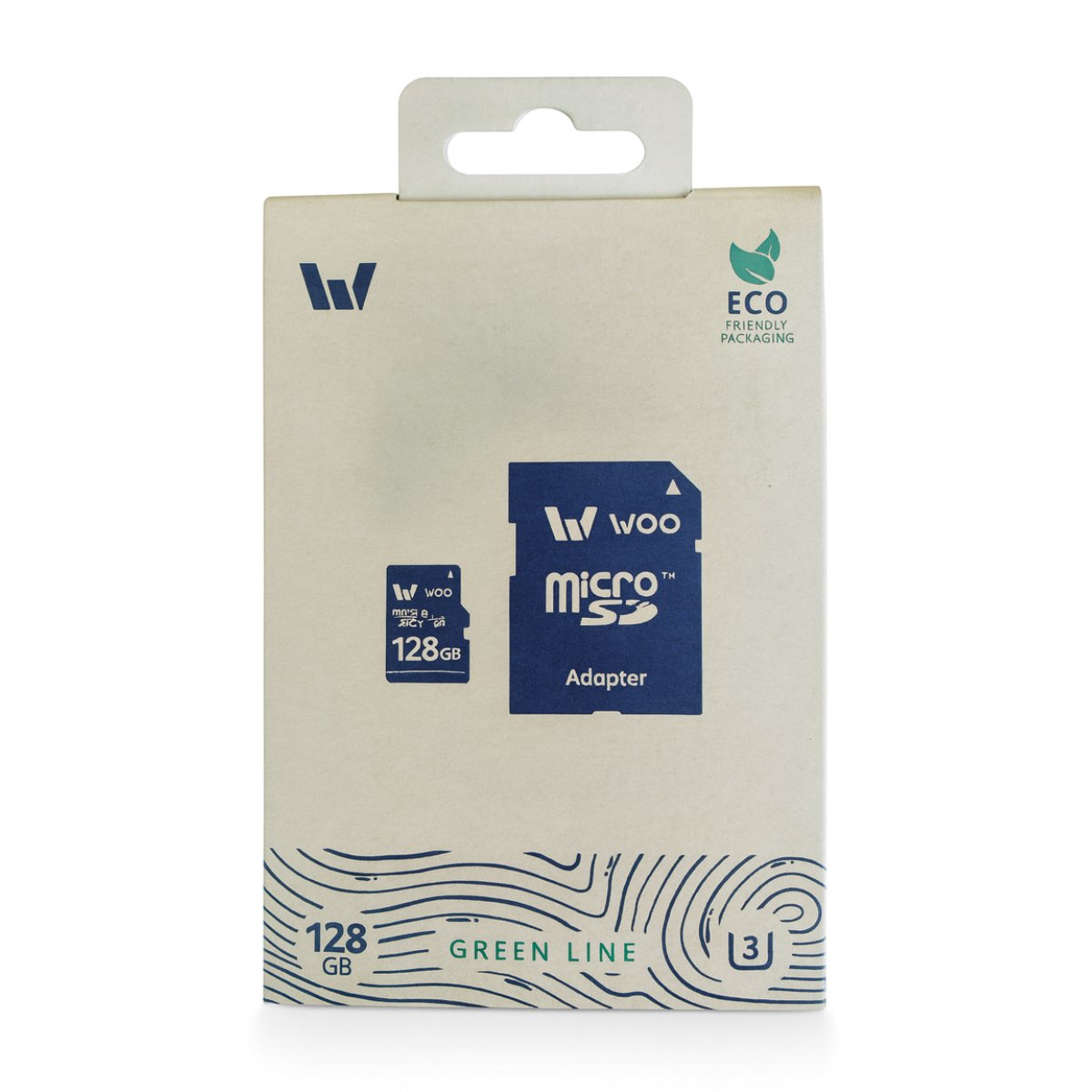 Карта MicroSD WOO Green Line 128GB WSDCU3V30GL128GB - xstore.md photo