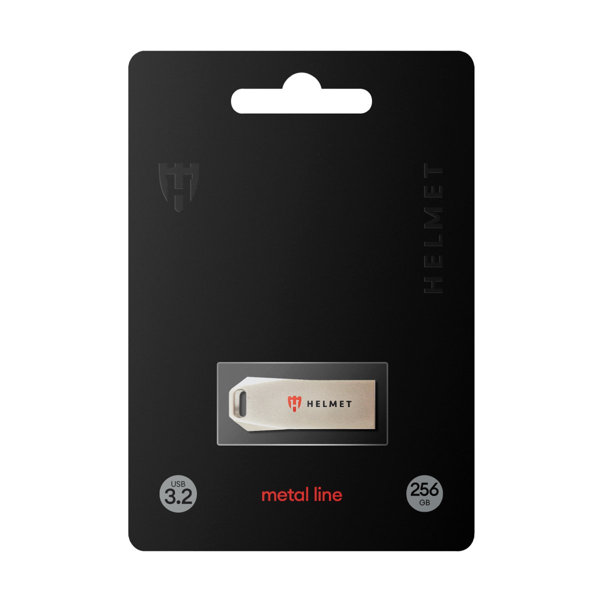 USB Flash Helmet Metal Line 256GB, Silver în Moldova - xstore.md photo 0