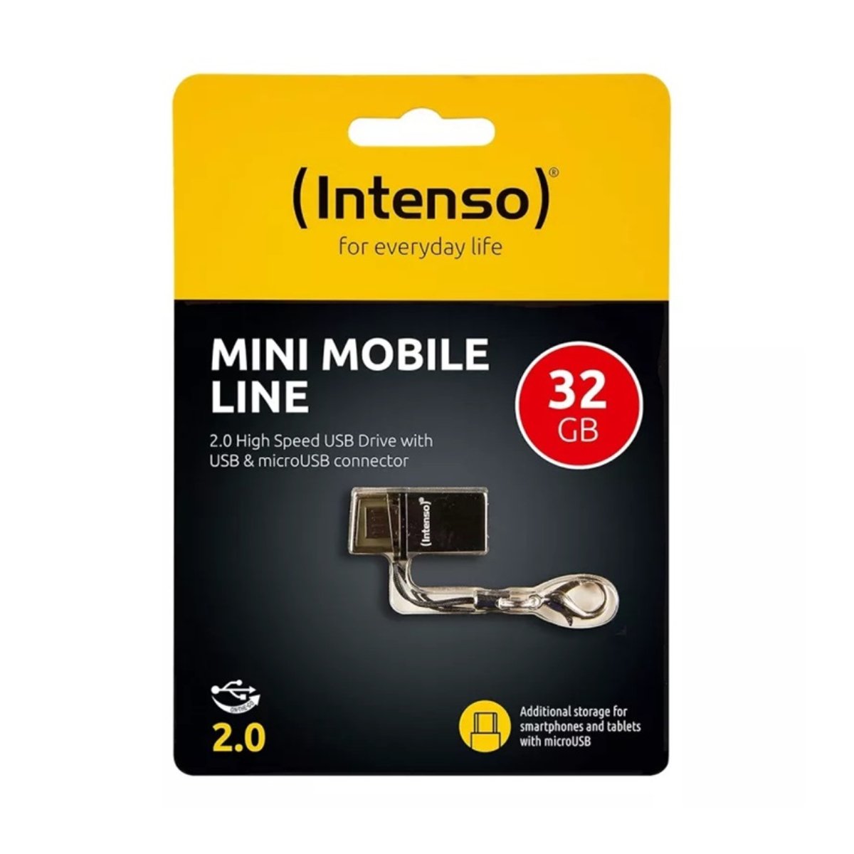 USB Flash Intenso Mini Mobile Line 32GB, Anthracite în Moldova - xstore.md photo 1