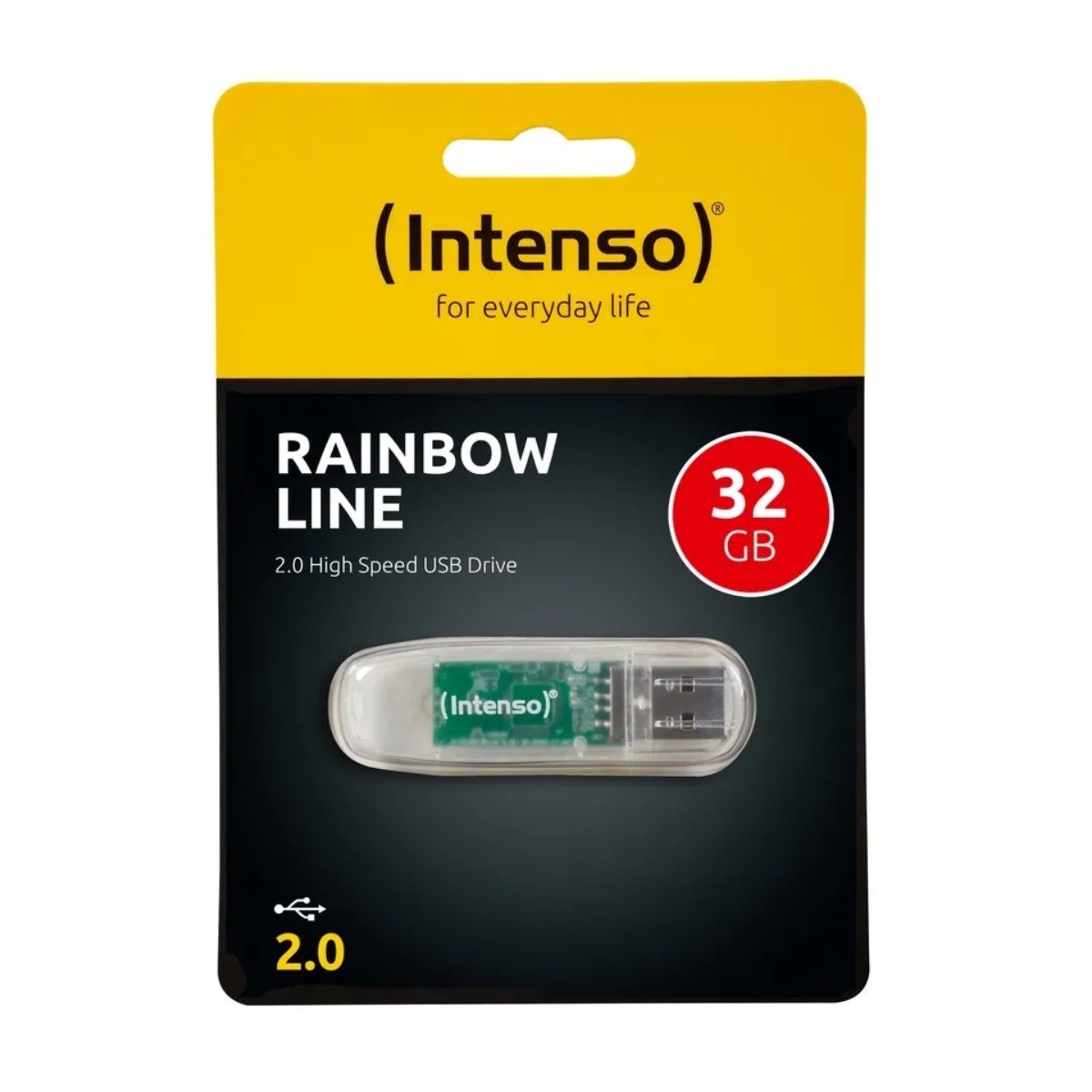 Флешка Intenso Rainbow Line 32GB, Transparent в Молдове - xstore.md photo 1