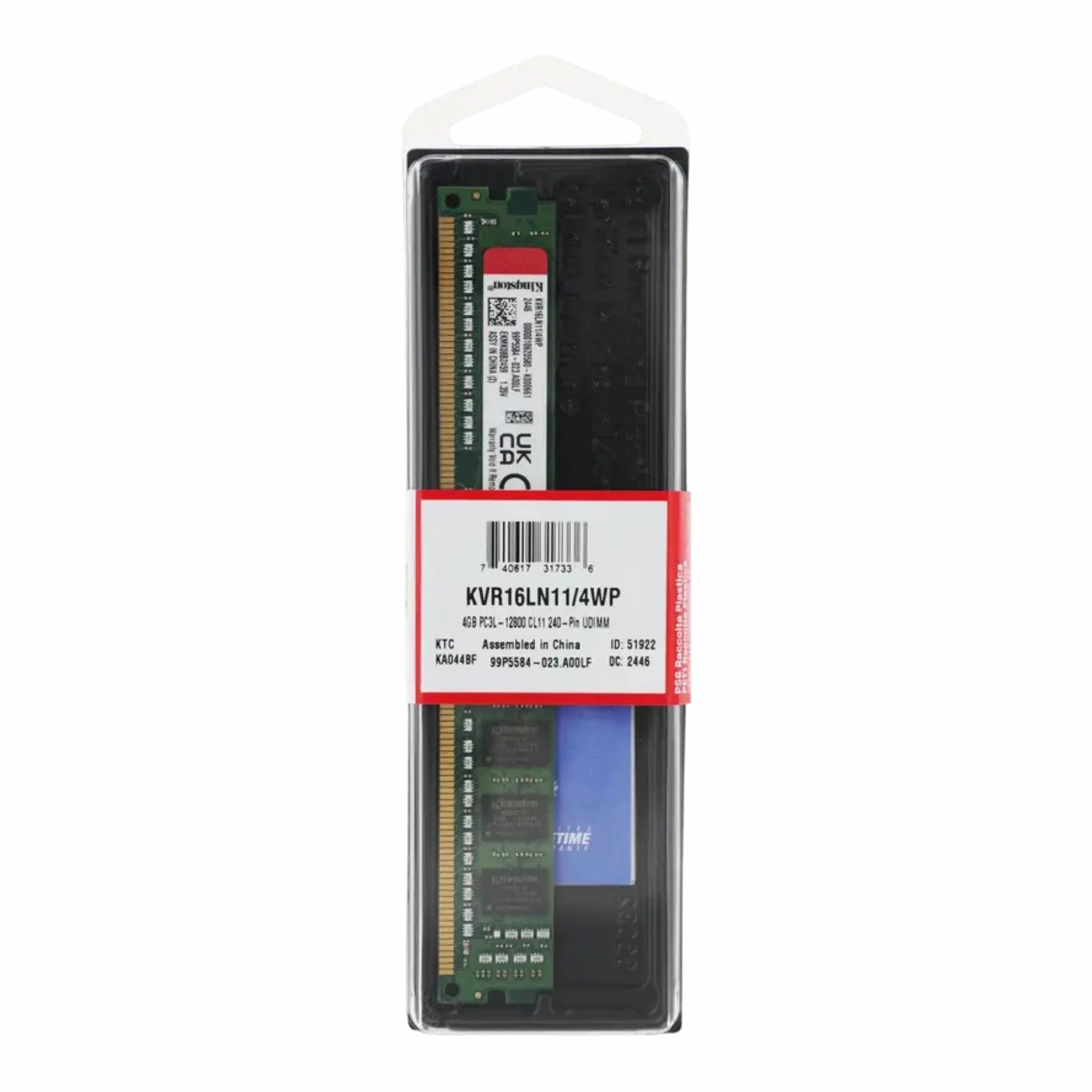 Memorie RAM Kingston ValueRAM KVR16LN11/4WP - xstore.md photo 0