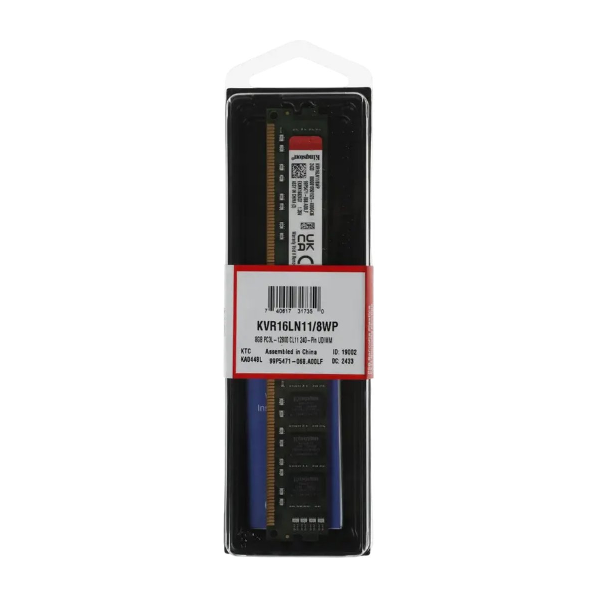 Оперативная память Kingston ValueRAM KVR16LN11/8WP - xstore.md photo 0