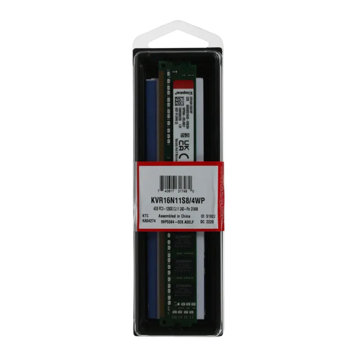 Memorie RAM Kingston ValueRAM KVR16N11S8/4WP - xstore.md photo 0
