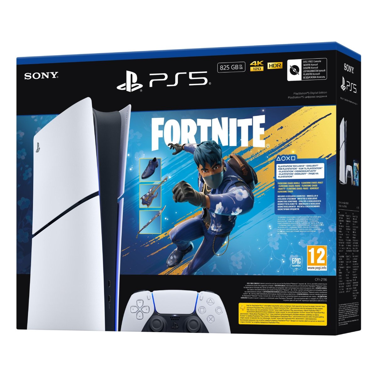 Consolă Sony PlayStation 5 Slim (Digital) + Flowering Fortnite în Moldova - xstore.md photo 1